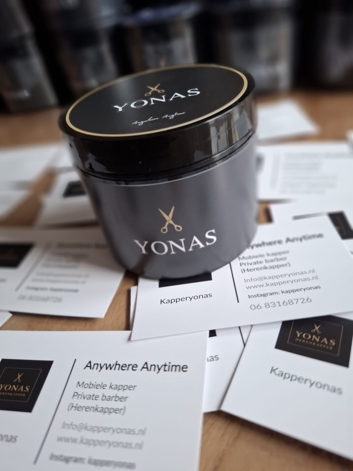 Potje haarwax van YONAS op waterbasis